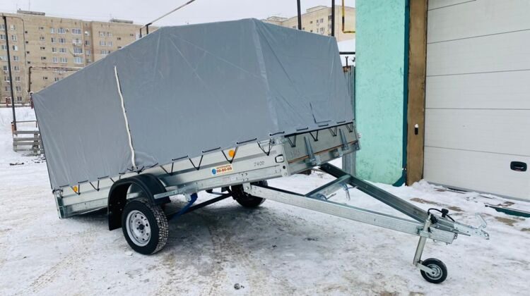 Прицеп Трейлер 829450 3,5 х 1,5 (разборный)тент АЭРО с опорным колесом