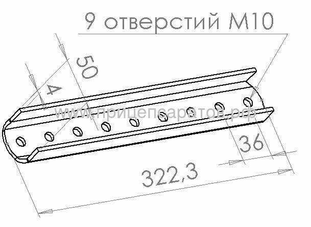 Стойка ложемента с кронштейном в сборе