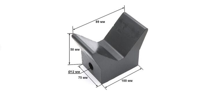 Упор подкильный 100х75х50мм